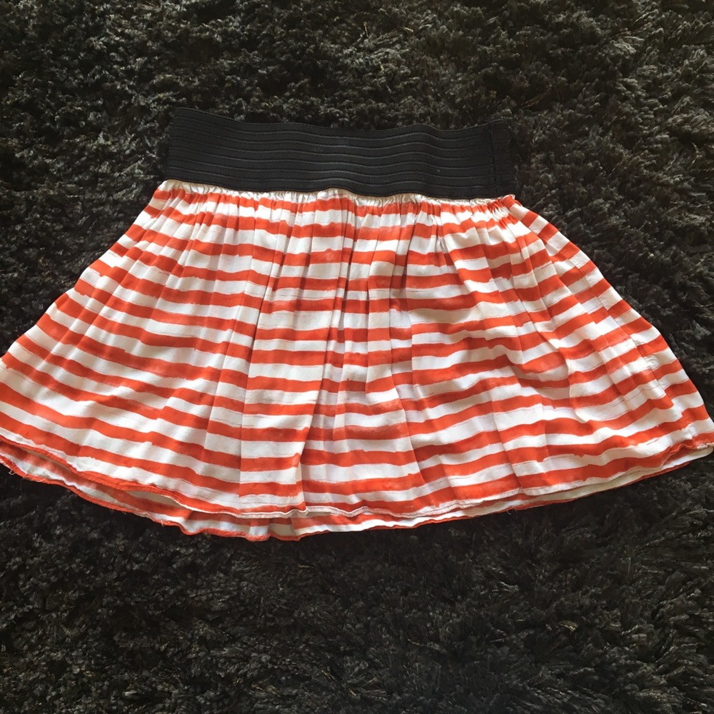 Cute Striped Mini Skirt